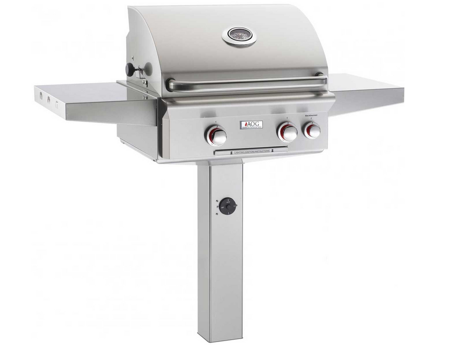 AOG T-Series 24-Inch 2-Burner Grill On In-Ground Post