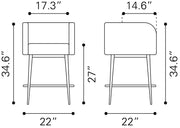 Horbat Counter Stool (Set of 2) Brown