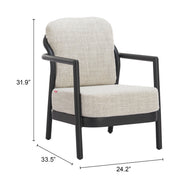 Rein Accent Chair Beige