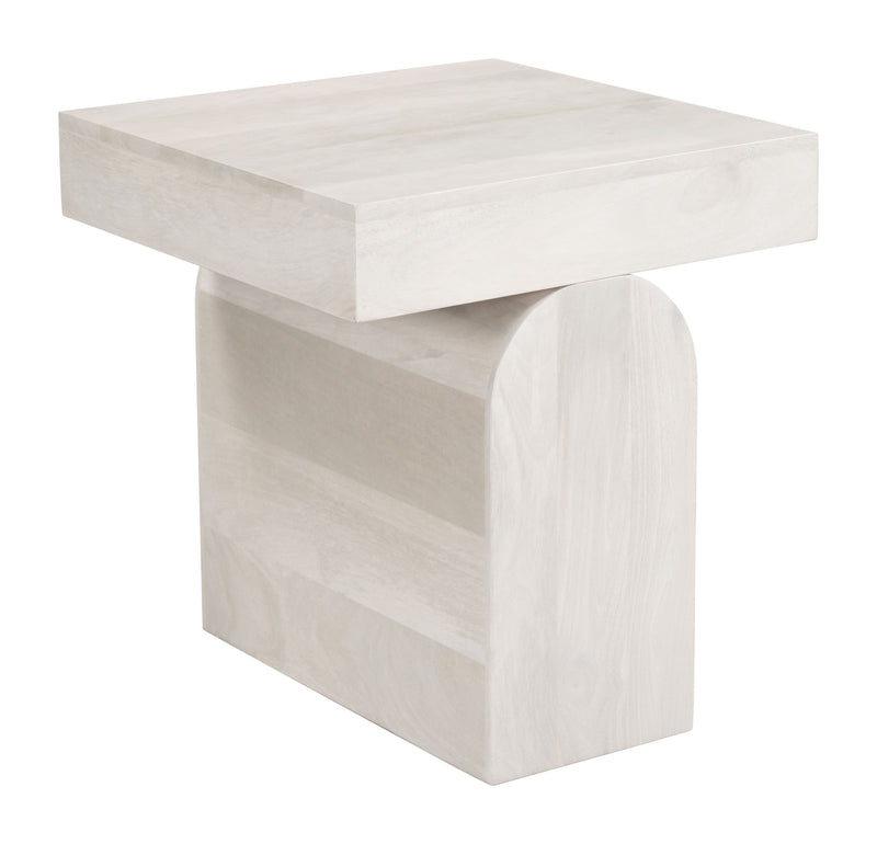 Kiel Side Table Whitewashed