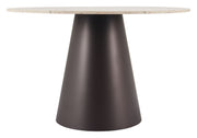 Jorf Dining Table Beige & Bronze