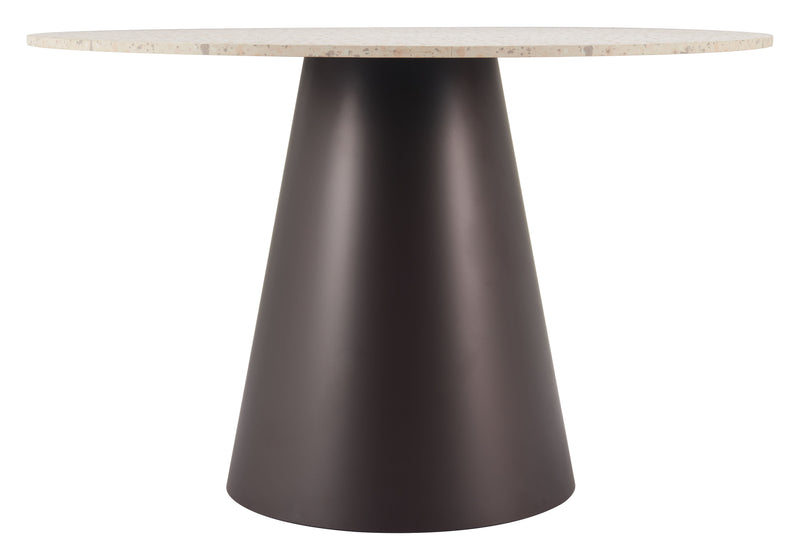 Jorf Dining Table Beige & Bronze