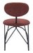 Novi Dining Chair (Set of 2) Maroon Brown