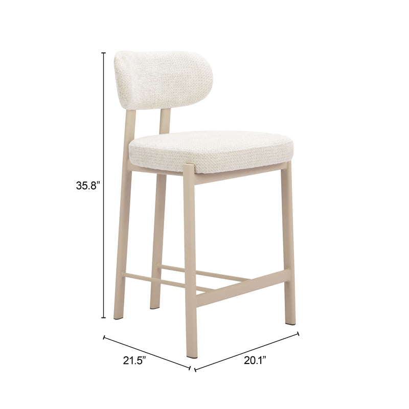 Aurea Counter Stool (Set of 2) Light Gray