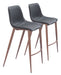 Magnus Barstool (Set of 2) Black & Walnut