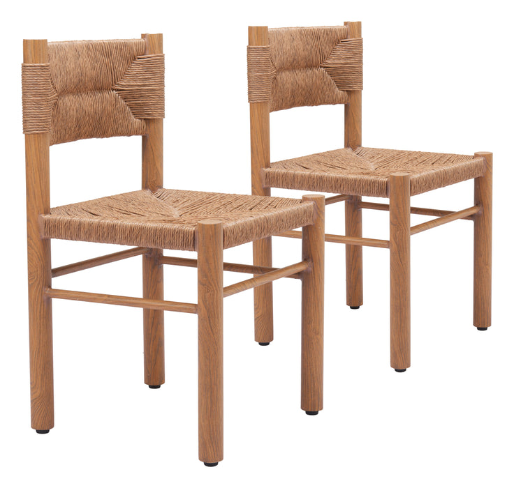 Iska Dining Chair (Set of 2) Natural