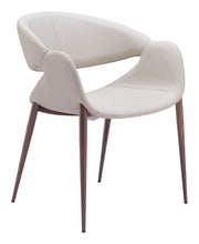 Limay Dining Chair (Set of 2) Beige & Walnut