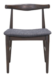 Tuzka Dining Chair (Set of 2) Gray & Espresso