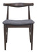 Tuzka Dining Chair (Set of 2) Gray & Espresso