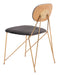 Georges Dining Chair (Set of 2) Gray & Gold