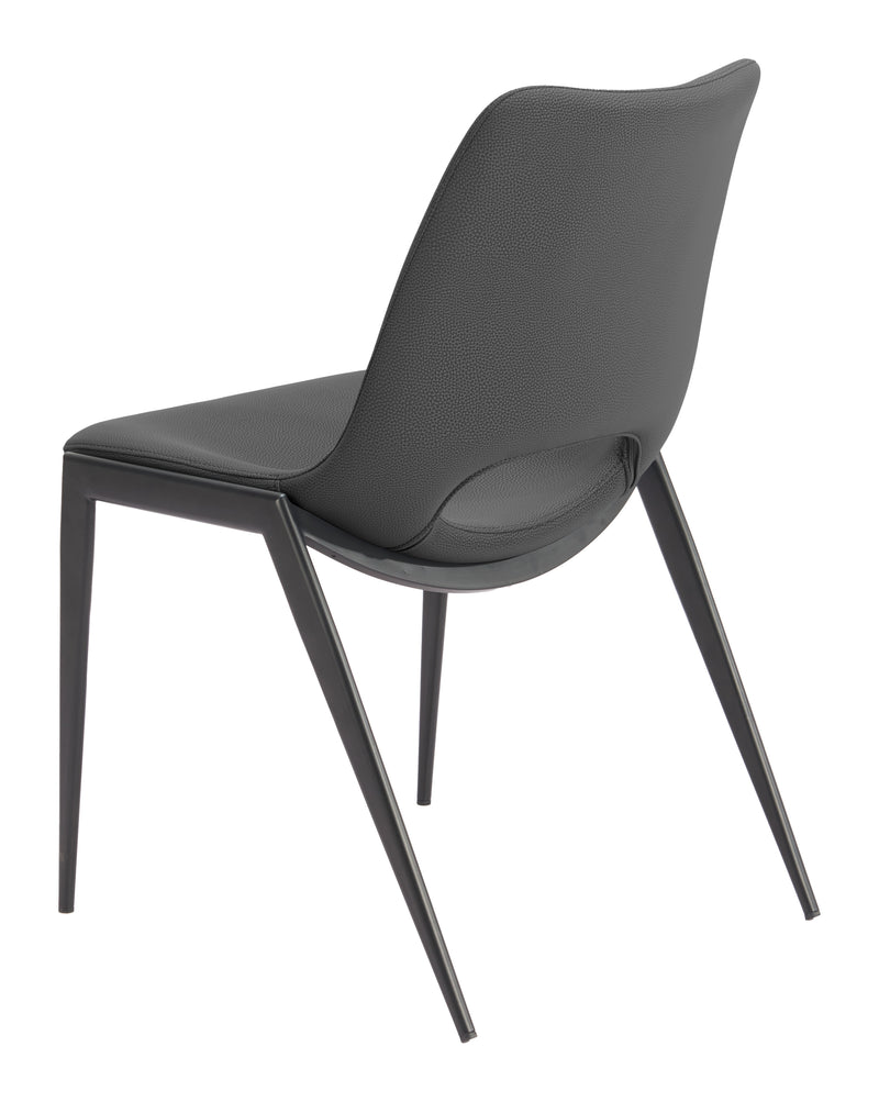 Desi Armless Dining Chair (Set of 2) Black