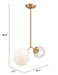 Constance Ceiling Lamp Brass