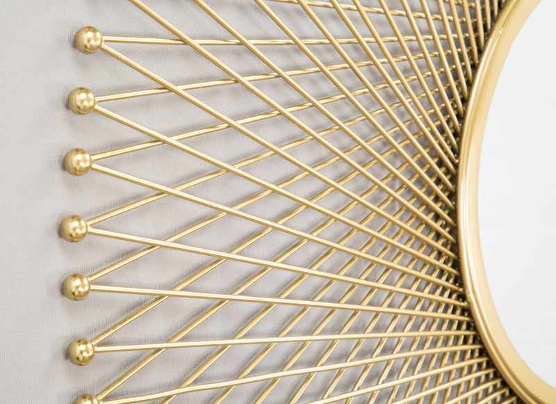 Glow Round Mirror Gold