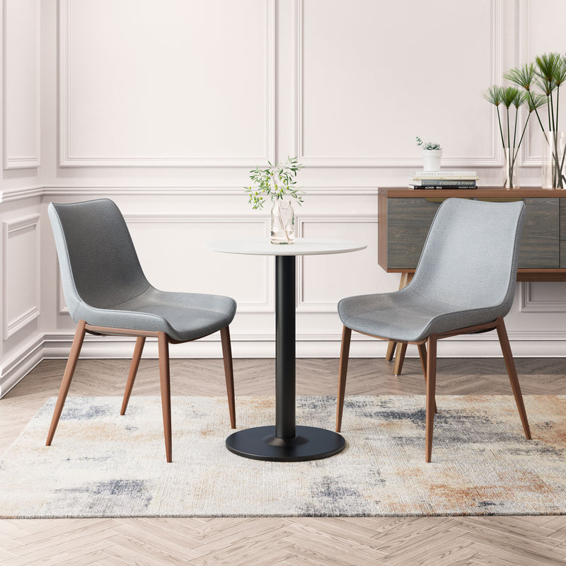 Magnus Dining Chair (Set of 2) Slate Gray & Walnut