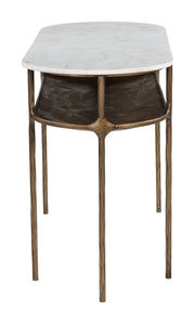 Bild Console Table White & Brass