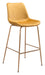 Tony Barstool Yellow & Gold
