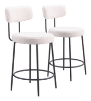 Blanca Counter Stool (Set of 2) Ivory