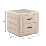 Soffice Nightstand Beige