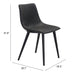 Daniel Dining Chair (Set of 2) Vintage Black