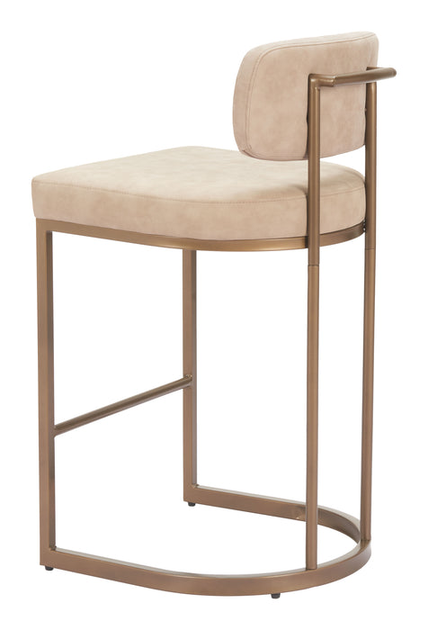 Velar Counter Stool (Set of 2) Beige