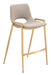 Desi Counter Stool (Set of 2) Beige & Gold