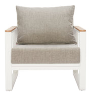 Welt Armchair Taupe & White