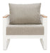 Welt Armchair Taupe & White