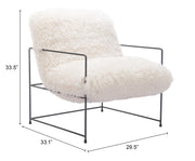 Pelut Accent Chair White