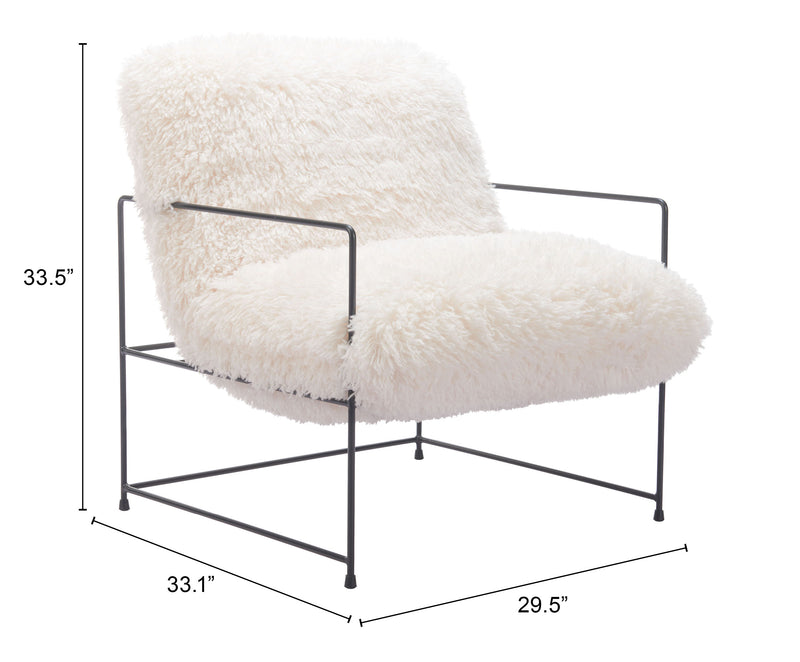 Pelut Accent Chair White