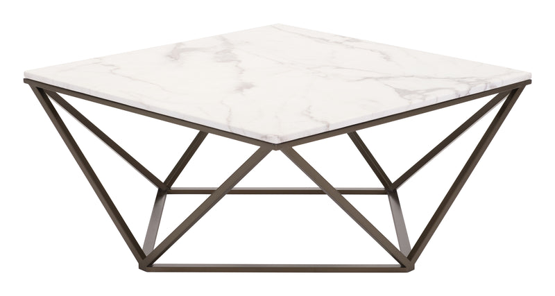 Tintern Coffee Table White & Antique Bronze