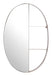 Latitude Oval Shelf Mirror Antique Bronze