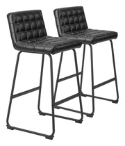 Pago Barstool (Set of 2) Black