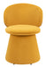 Oblic Swivel Dining Chair Orange