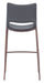 Ace Barstool (Set of 2) Dark Gray & Walnut