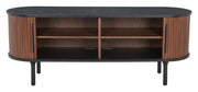 Koriana Entertainment Stand Black & Walnut