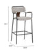 Couva Barstool (Set of 2) Gray Tweed