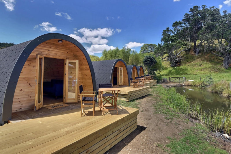 The Escape Vessel – 3.0m x 5.9m Luxury Insulated Camping Pod with Bath + Kitchen
