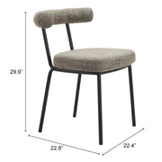 Kede Dining Chair (Set of 2) Green Tweed