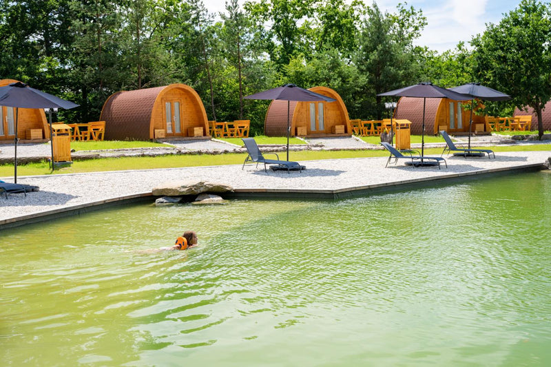 The Escape Vessel – 3.0m x 5.9m Luxury Insulated Camping Pod with Bath + Kitchen