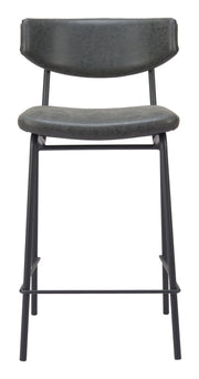 Charon Counter Stool (Set of 2) Vintage Black