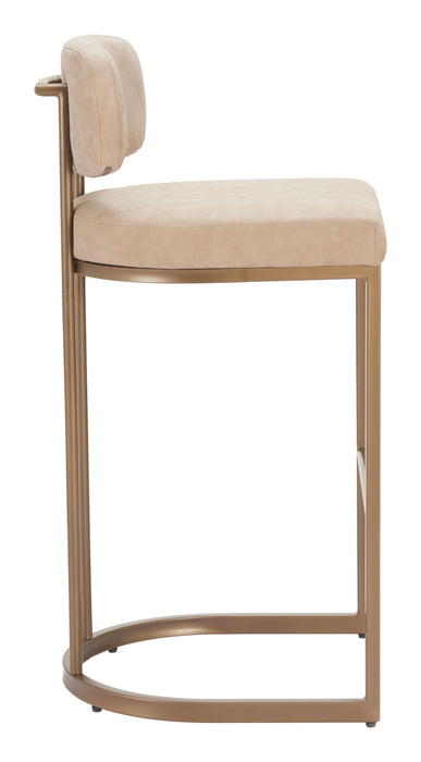 Velar Barstool (Set of 2) Beige