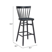 Tyce Barstool (Set of 2) Black