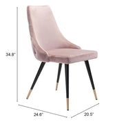 Piccolo Dining Chair (Set of 2) Pink