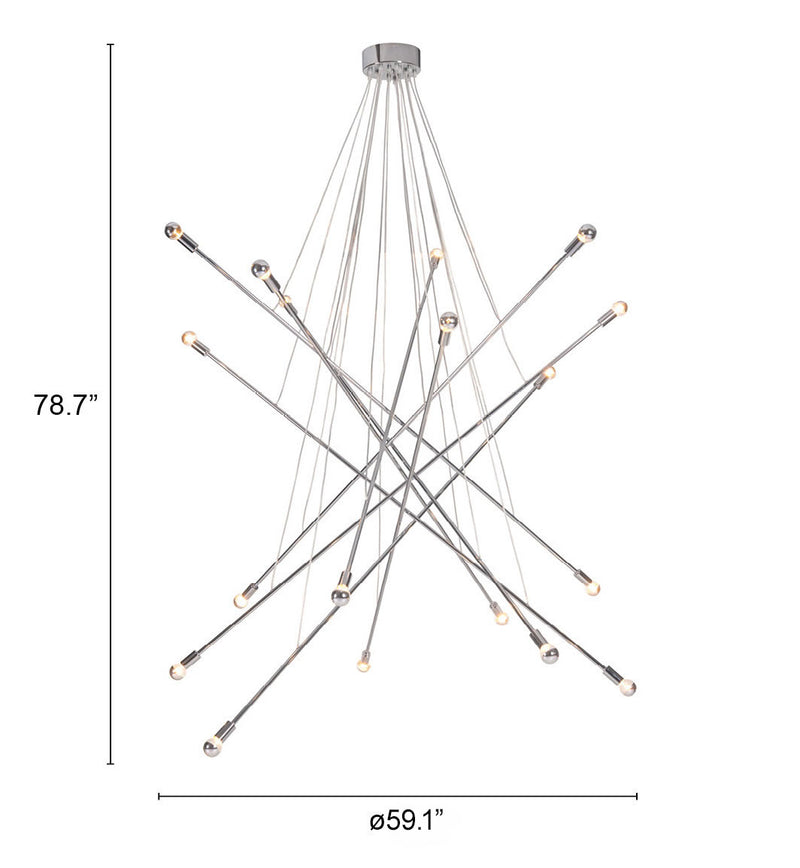 Belief Ceiling Lamp Chrome