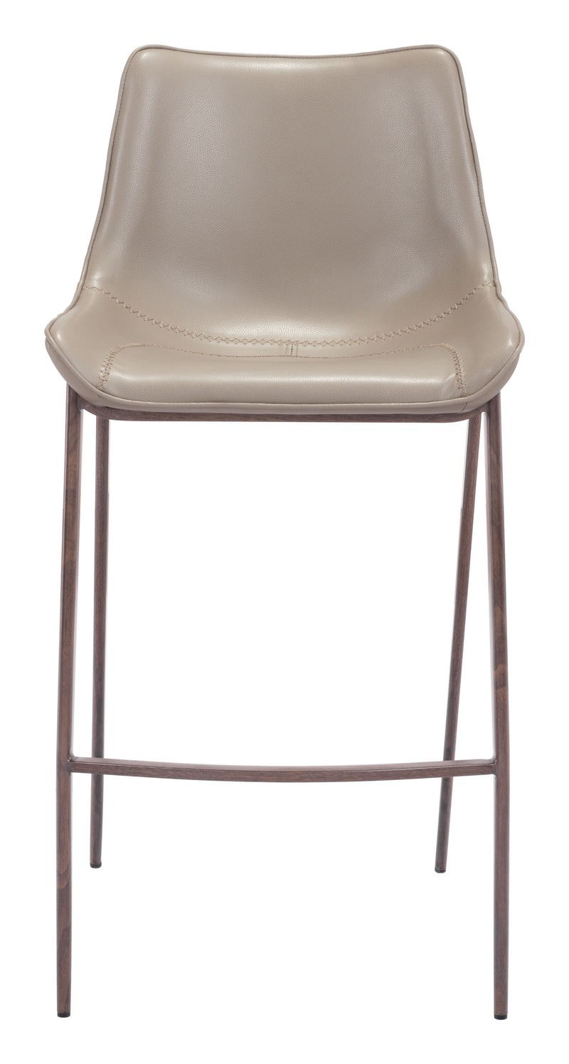Magnus Barstool (Set of 2) Brown & Walnut