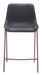 Magnus Counter Stool (Set of 2) Black & Walnut