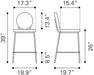 Odessa Counter Stool (Set of 2) Green & Gold