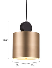 Myson Ceiling Lamp Gold & Black
