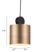 Myson Ceiling Lamp Gold & Black