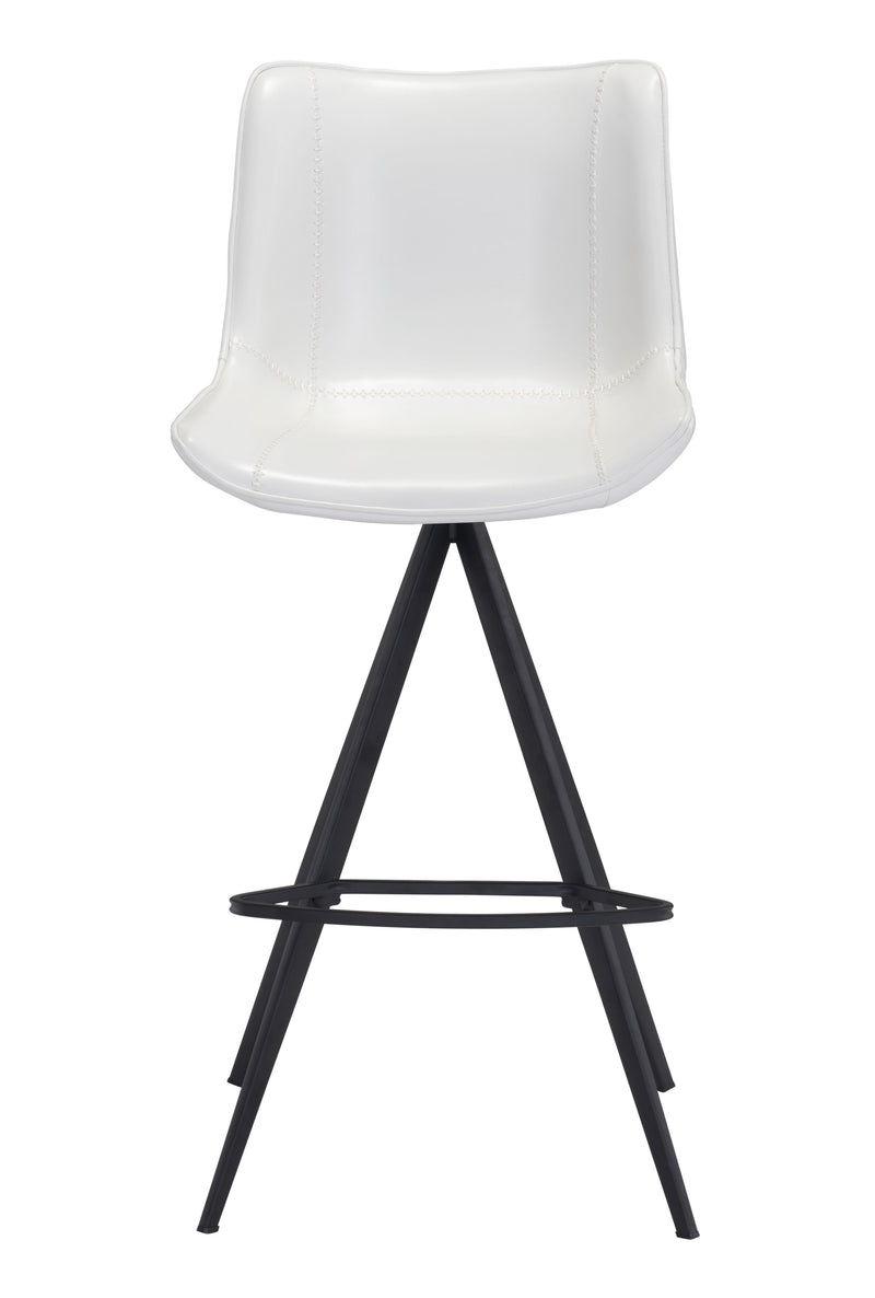 Aki Barstool (Set of 2) White & Black